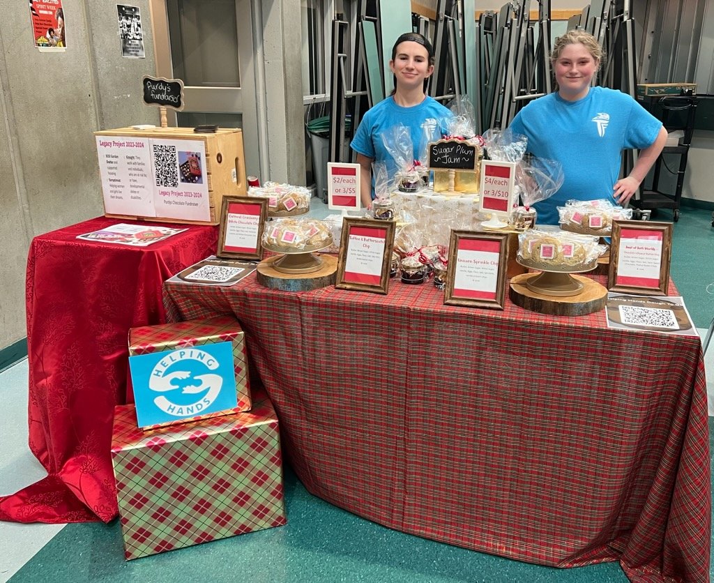 Helping Hands is selling cookies and jam at the Terry Fox craft fair today #SD43