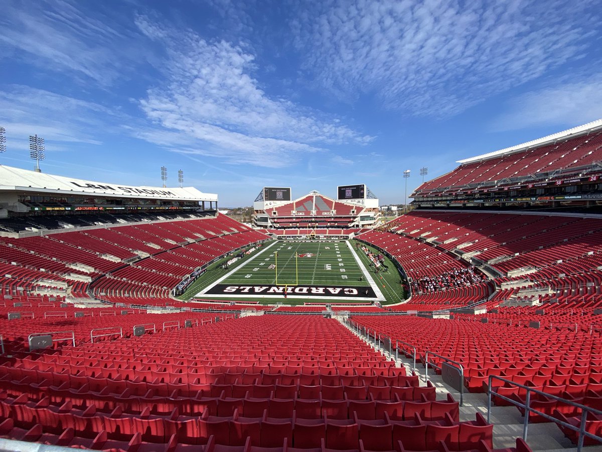 mr_bowes's tweet photo. Beautiful day for some football here at L&amp;N Stadium! #GoCards https://t.co/d3q4aCytWs