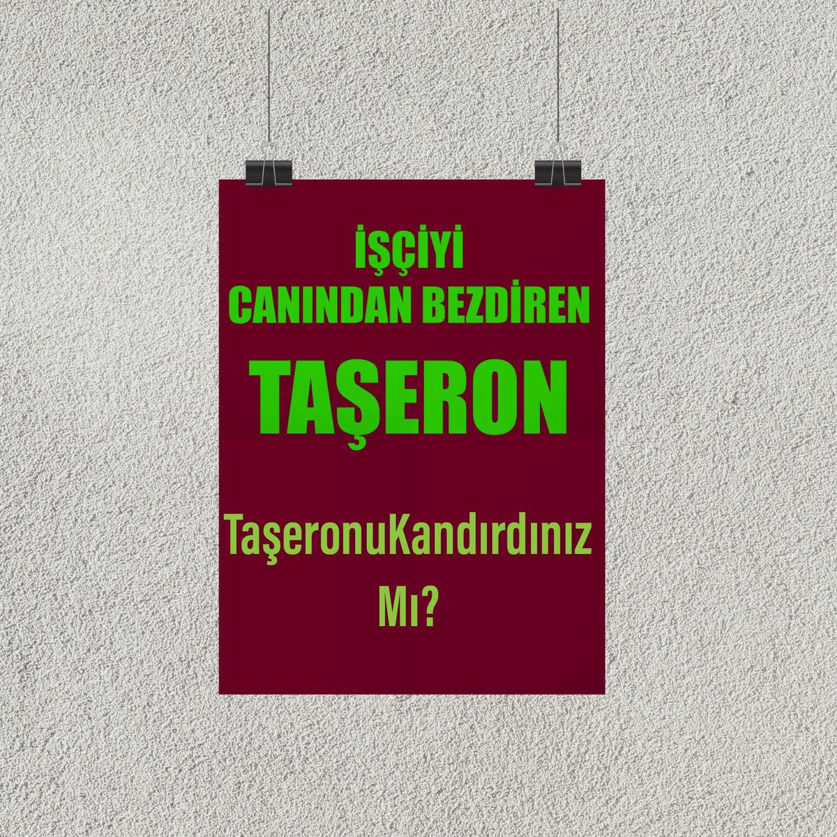 TaşeronuKandırdınız Mı?
Taşerona ne zaman kadro vereceksiniz..??
???