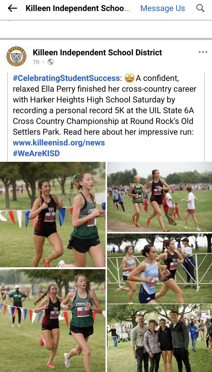 Great job Ella Perry!! Way to finish out your senior cross country season. 24th place finish at the state meet and a new high school record! Hard work pays off.
