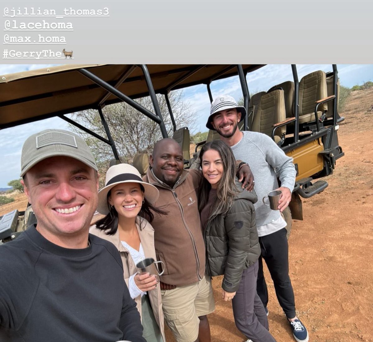 🚨#LOOK: Justin Thomas and Max Homa are on a safari with their wives 🐘