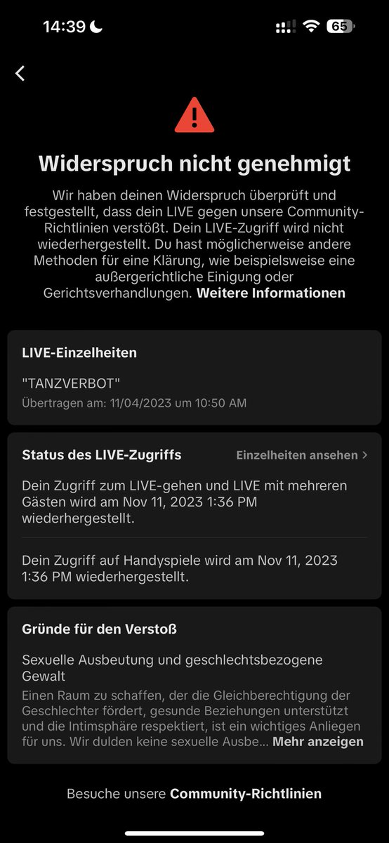 TANZVERBOT tweet media
