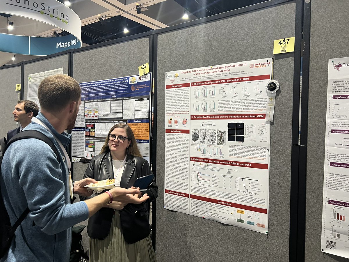 My talented postdoc @maraademartino is presenting her findings at the oral abstract session (basic science) today ! Pass by to learn more about her work ! 
#SITC23 #SITC2023 #proudPI #WMCRadonc