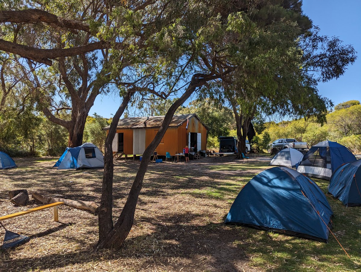 Pretty good choice of scout camp a stone's throw from the beach