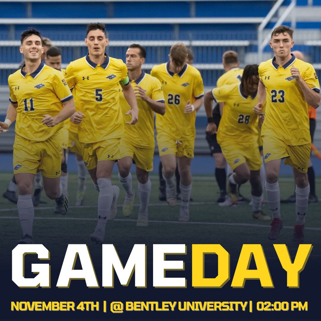 PLAYOFFS ‼️ NE10 Quarterfinal today at Bentley. Kickoff at 2:00 PM. Support the squad this postseason!

#EverydayMatters #SNHU #Penmen