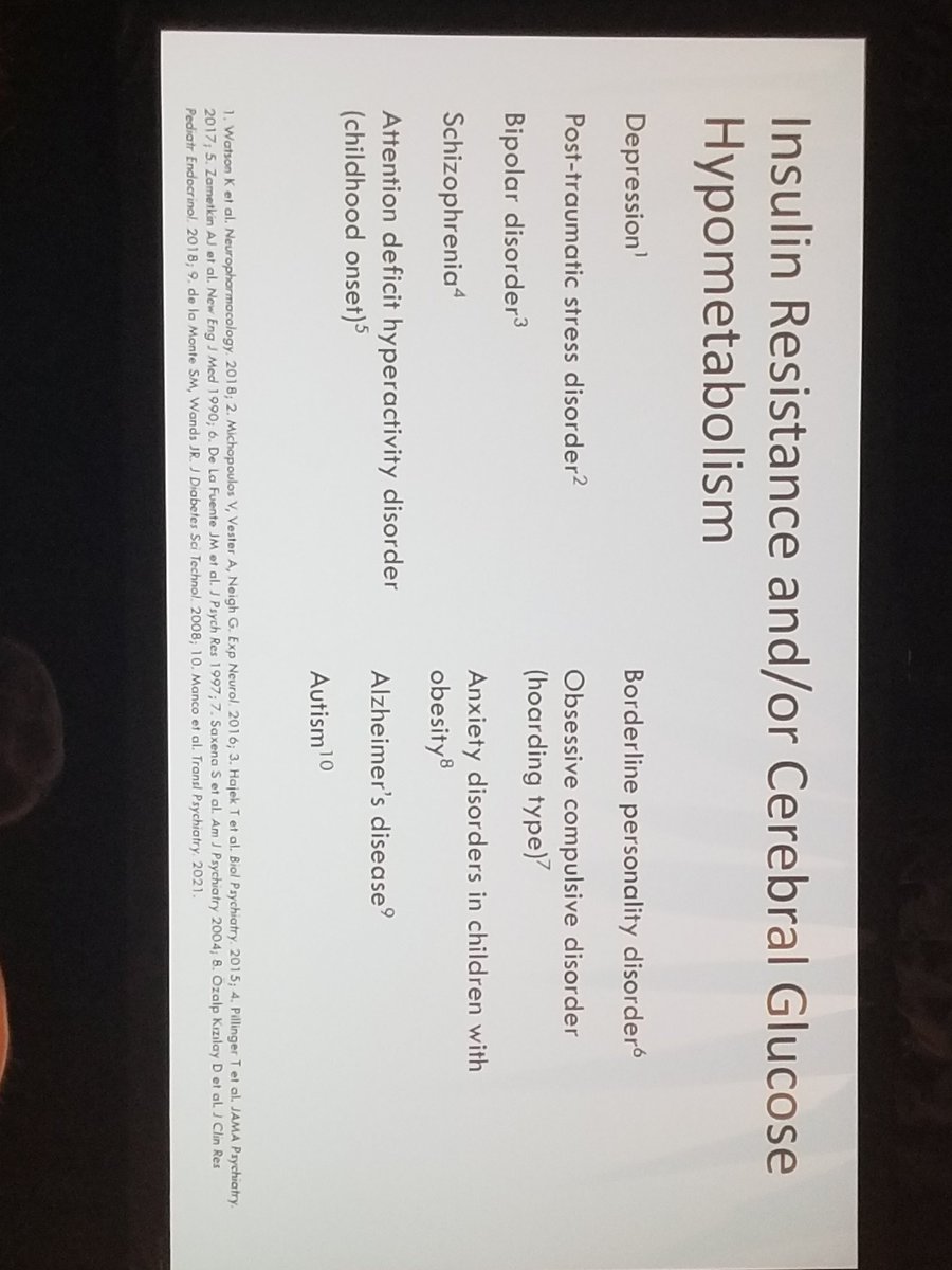 What psychiatric disorders show glucose brain hypometabolism? Here is a list pulled directly from the research literature. #ellenhornmetpsy #metabolicpsychiatry #ketogenic