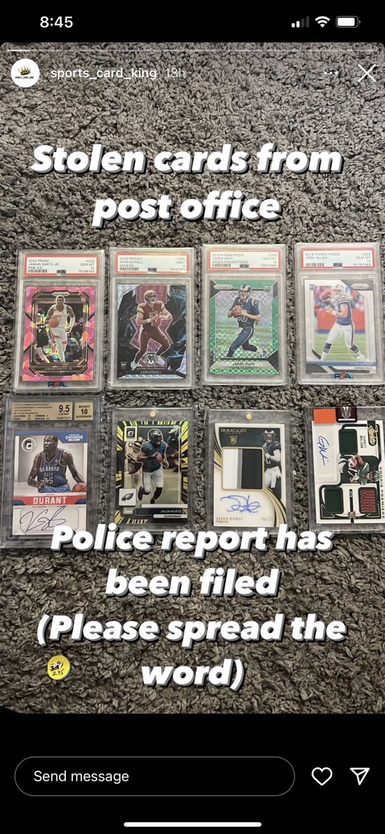 A friend of mine lost a lot of cards. Pretty valuable stuff here. Pls message me with info if u have pls