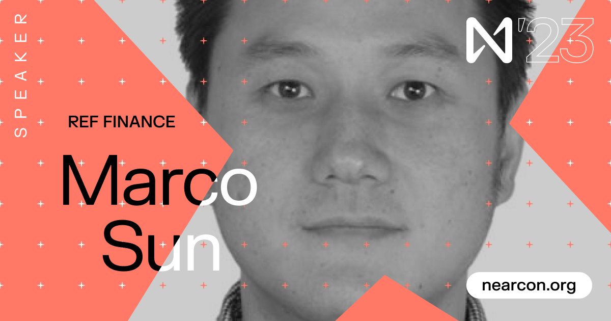 Catch @finance_ref's CTO, Marco Sun, at NEARCON23 next week! Watch the CTO of NEAR's DeFi powerhouse in the flesh as he dives into all things Ref Finance and beyond. Don't miss it.