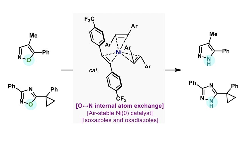 Our air-stable Ni(0)-olefin complex can now be used to catalyse internal O-N atom exchange. @CornellaLab @thiemechemistry Check this out here thieme-connect.com/products/ejour…