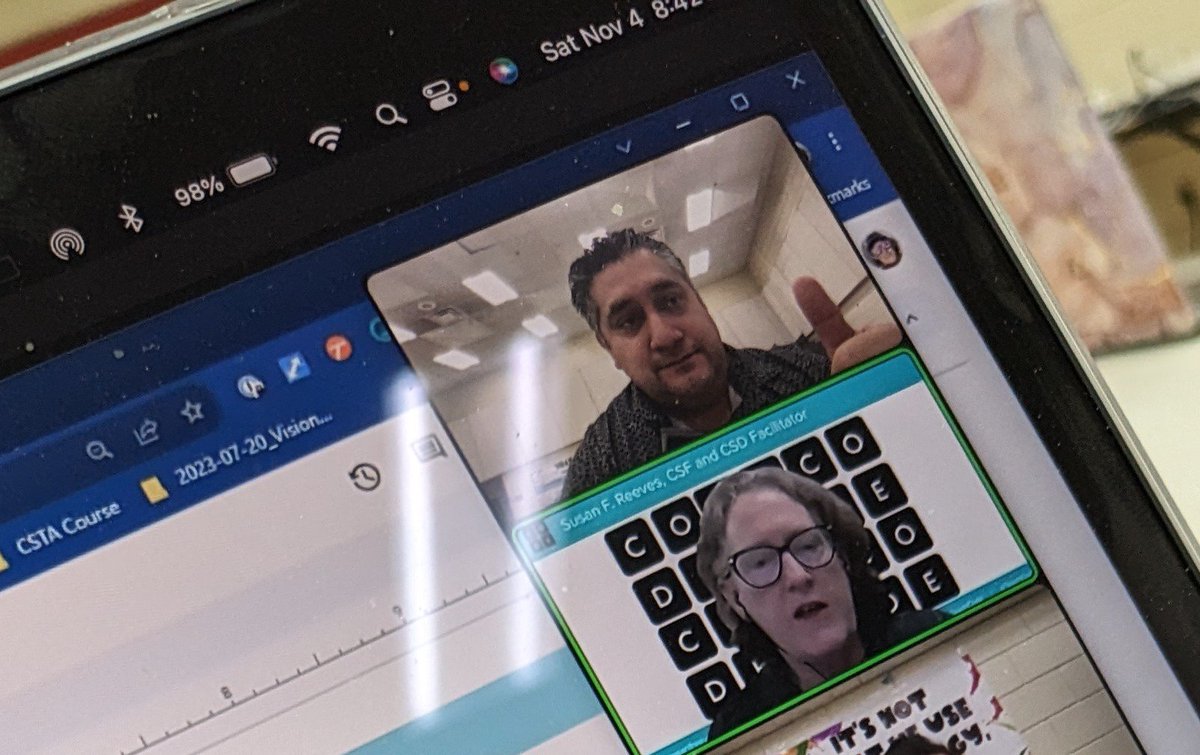 Winter is my favorite season, yes because of Christmas and New Year, but also because it's what I call "Code Season"! Getting ready for #HourofCode with presenter Susan Reeves at <a href="/lajoyaisd/">La Joya ISD</a> #LJTECHi3!