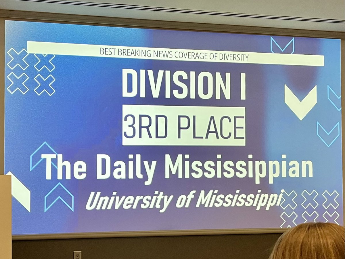 Thousands of entries from across the country. The <a href="/thedm_news/">The Daily Mississippian</a> and <a href="/NewsWatch_UM/">NewsWatch Ole Miss</a> combined for a 1st place win and placed in several categories.