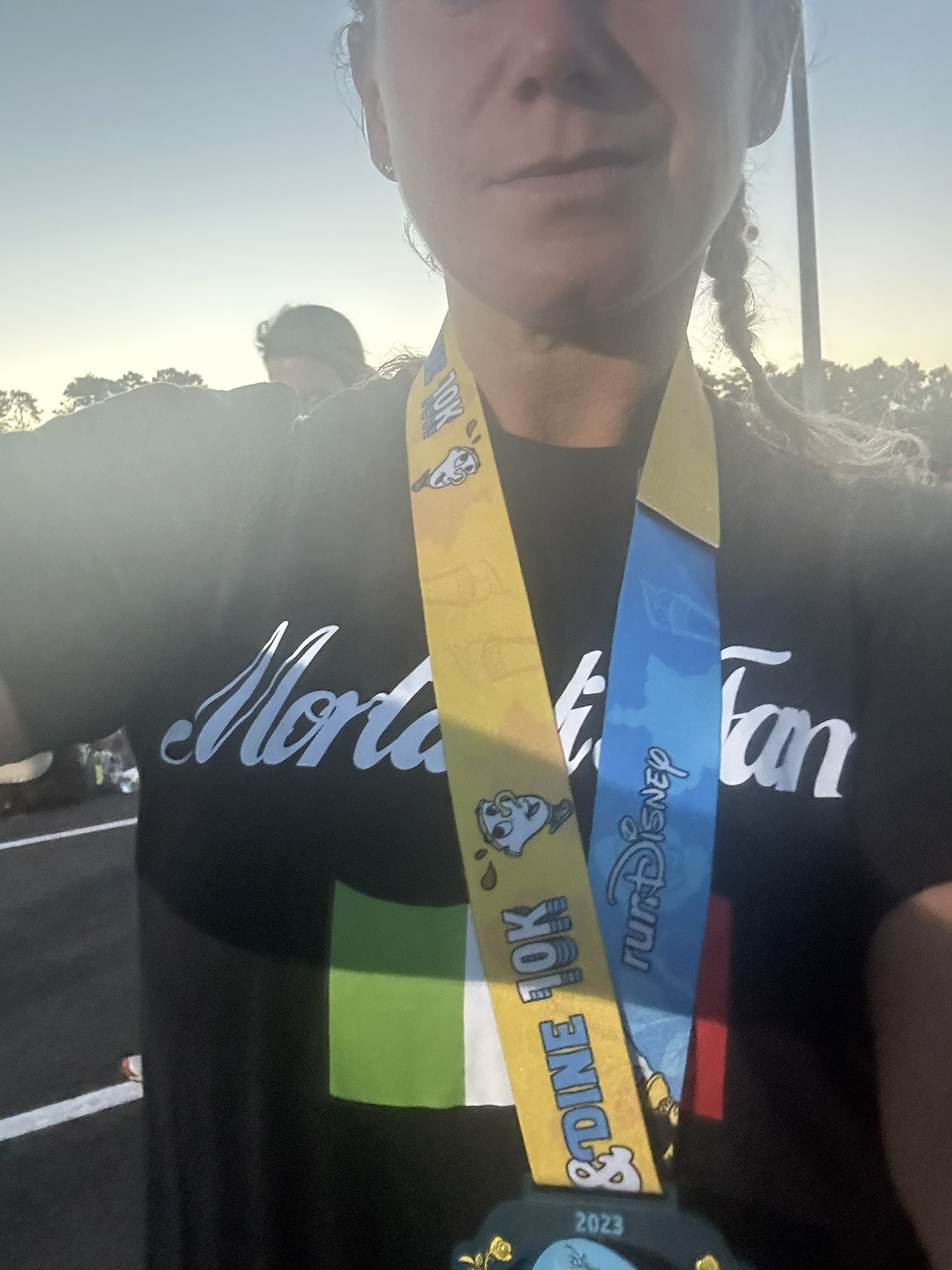 Santina on X: Shout out to my beautiful wife @KimAllenActor who I  FaceTimed at the finish and who also who reminded me I forgot to grab my  medal! Ty for listening to