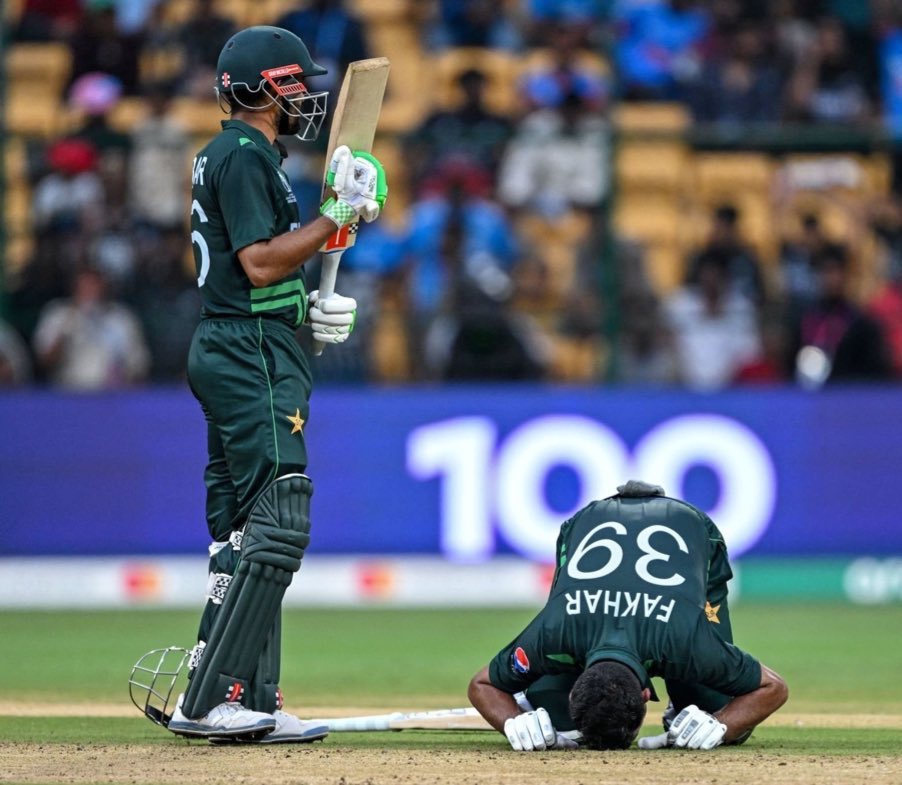 ChangeofPace414's tweet photo. PAKISTAN HAVE OFFICIALLY WON. 

MAKE NO MISTAKE, THIS IS NO LUCK. 

THIS WAS ONE MAN ALONE, FAKHAR ZAMAN YOU ABSOLUTE LEGEND. 

Pakistan win by 21 runs. 

#PAKvNZ | #CWC23 https://t.co/D2aoqxJNdS