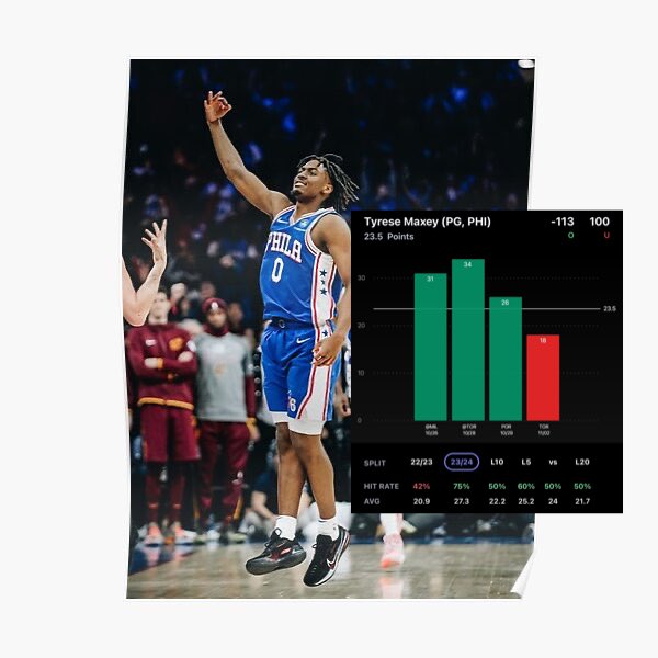 🚨#POTD NBA 🏀

⭐️Maxey o23.5 Points (-113 odds)

📊3/4 L4 OVER. 
📊AVG 27.3 L4 Games 
📊1/2 L2 Vs. OVER (42 pts) 
📊AVG 38.9 Minutes (Top 5 in Guard Usage)
📊ITS THE WAGONS BDAY!!

🔬🧪 <a href="/propsdotcash/">Props.Cash</a> 
Code “CHROLLO” For 25% First Month!

🔗Free Discord: discord.gg/wVYp3CAq