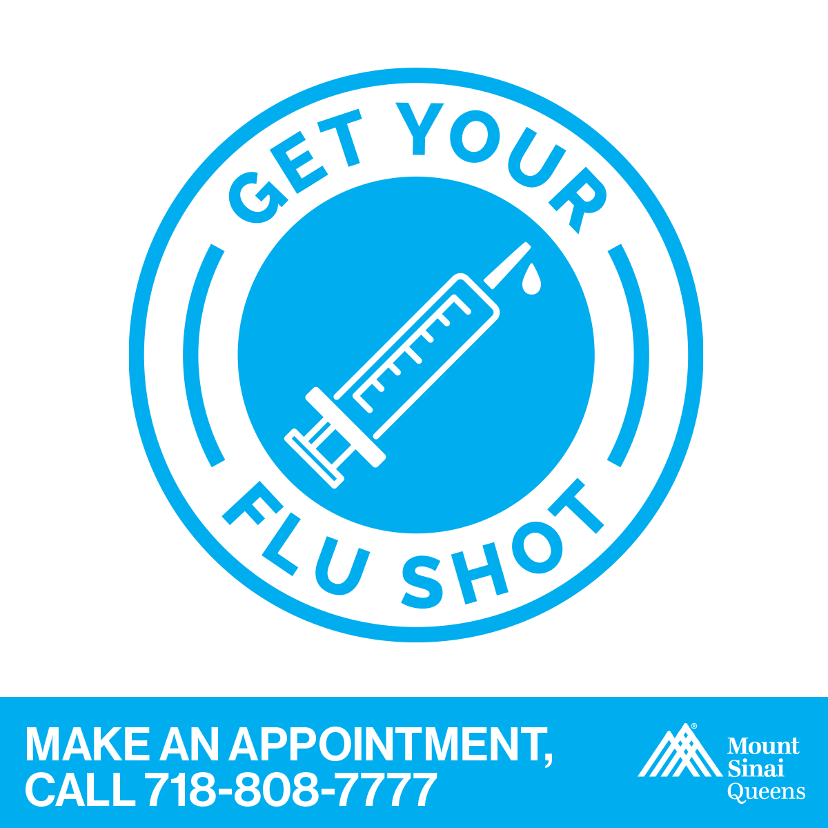 65 or older? Ask for high-dose #flu vaccine for seniors. To schedule a flu vaccination with a Mount Sinai Queens Primary Care Physician, call 718-808-7777. bit.ly/3OKfMwC