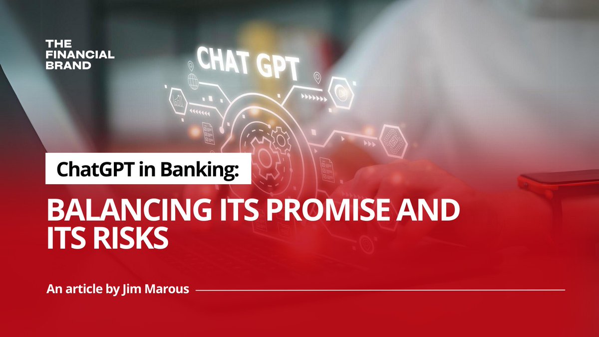 ChatGPT is redefining the banking landscape, but are we fully aware of its implications? #AI #Finance Read: tinyurl.com/4a2rrcmt 🌐 @financialbrand