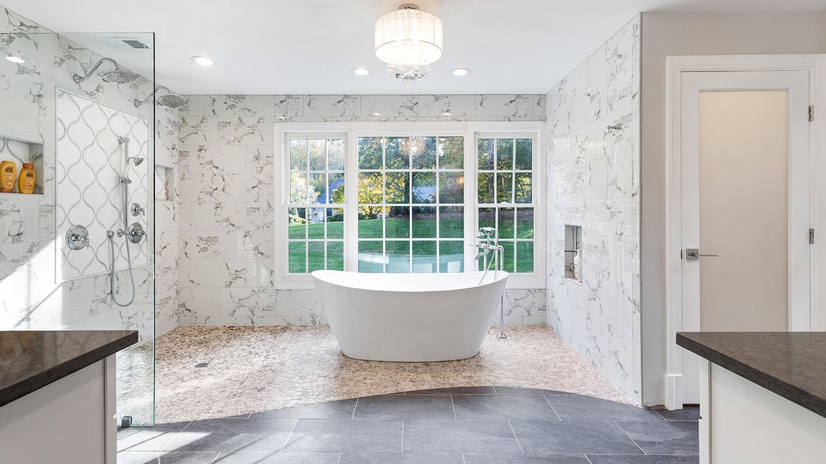 Upgrade your daily routine with a stunning bathroom transformation. Explore our bathroom remodel services and take the first step toward your own personal sanctuary. #BathroomRemodel #HomeImprovement