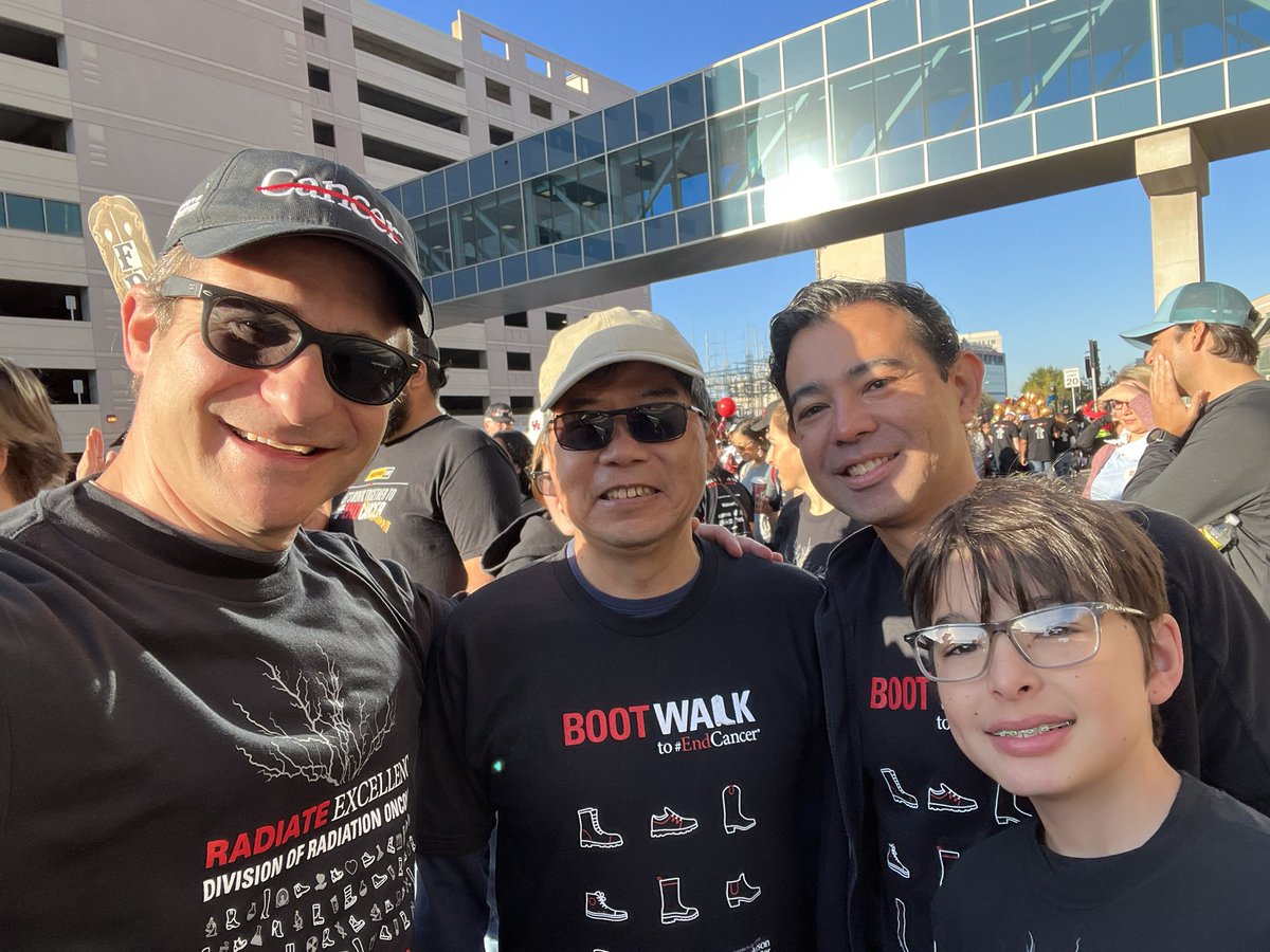 Excited to kick Cancer with the boot on the annual Boot Walk @RonaldZhu5 and @GSawakuchi @MDAndersonNews