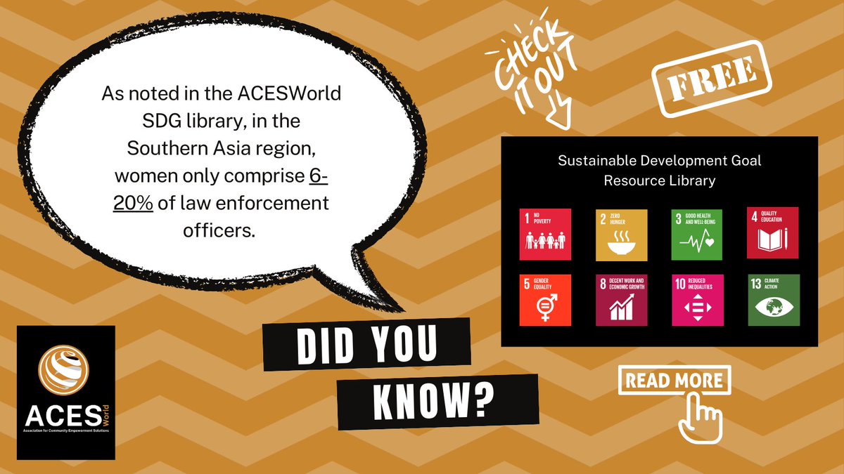 AcesWorld4All's tweet image. Deploying more women in law enforcement and healthcare can improve the response to gender-based violence in South Asia. Check out acesworld.org/sdg-library for 3 actionable recommendations. #sdggoals #genderbasedviolence #empoweringwomen @WomenforWomen @equalitynow @AWID