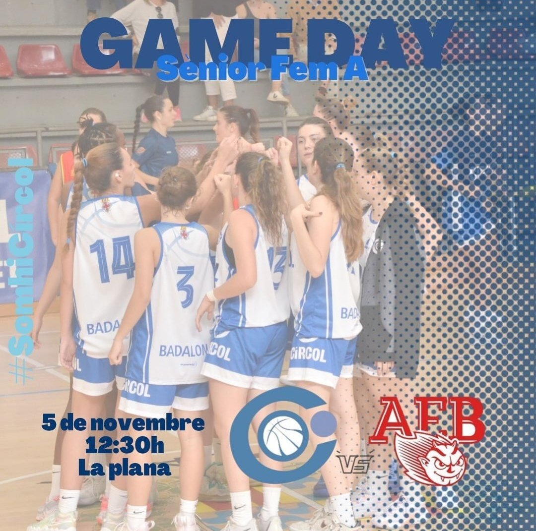 Aquest #superdiumenge a La Plana també és de derbis. A la #1aterritorial el SÈNIOR FEM EL CÍRCOL A rep el <a href="/AEBDimonis/">AEBadalonès-Dimonis</a> a les 12:30. Us esperem! No ens falleu!!