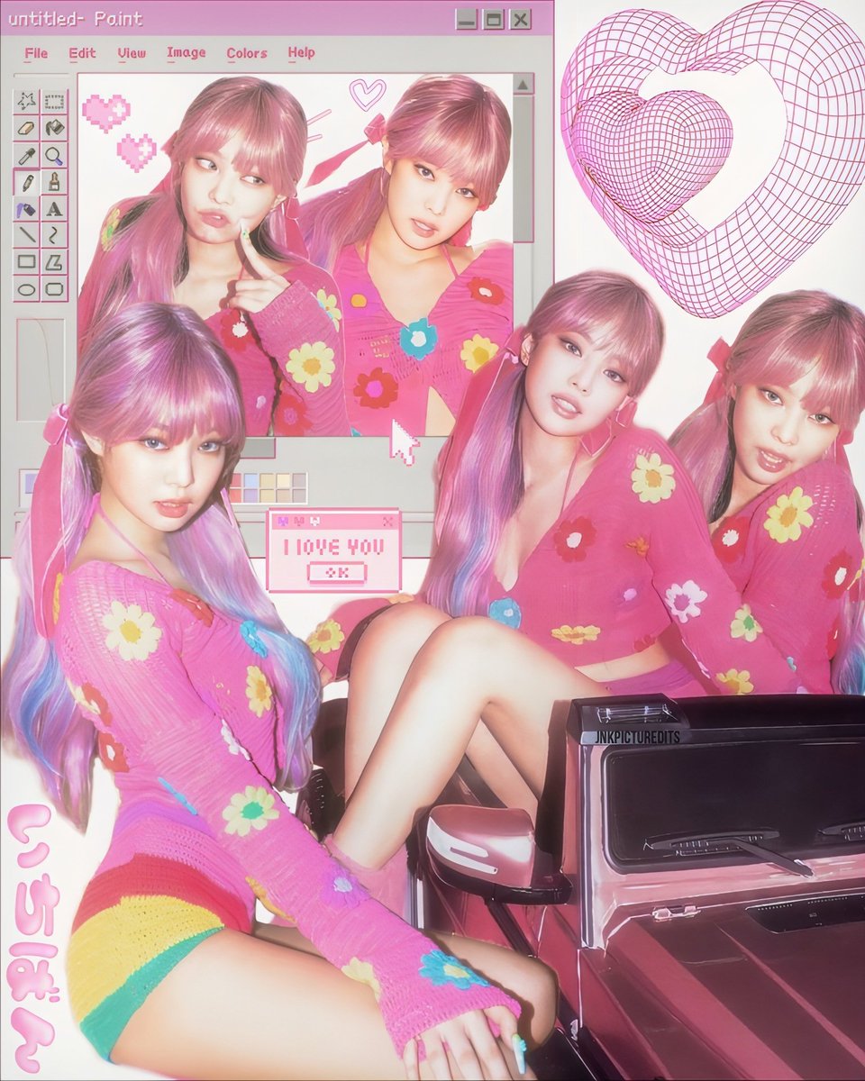 #JENNIE with pink hair ♡