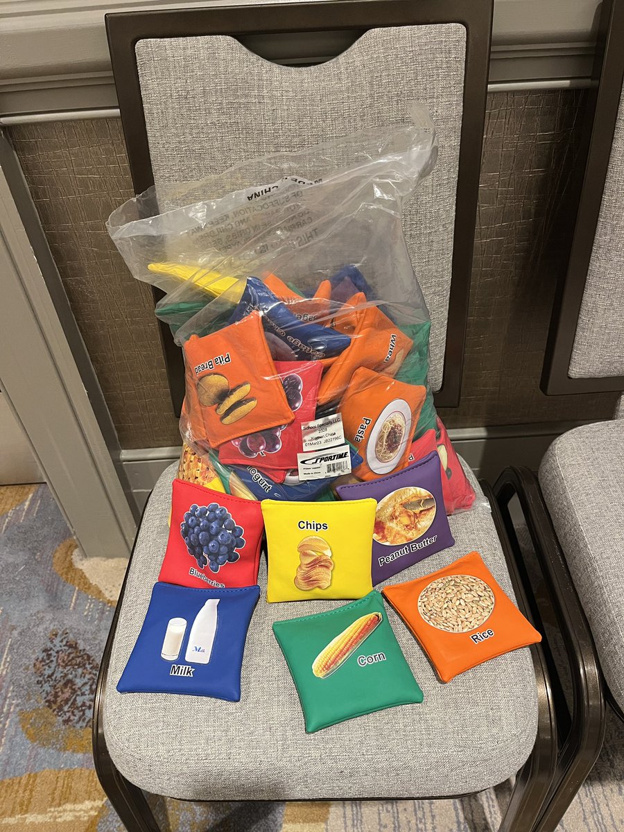 Thank you <a href="/SchoolSpecialty/">School Specialty</a> <a href="/barb_sportime/">Barbara Stewart</a> for the My Plate bean bags!