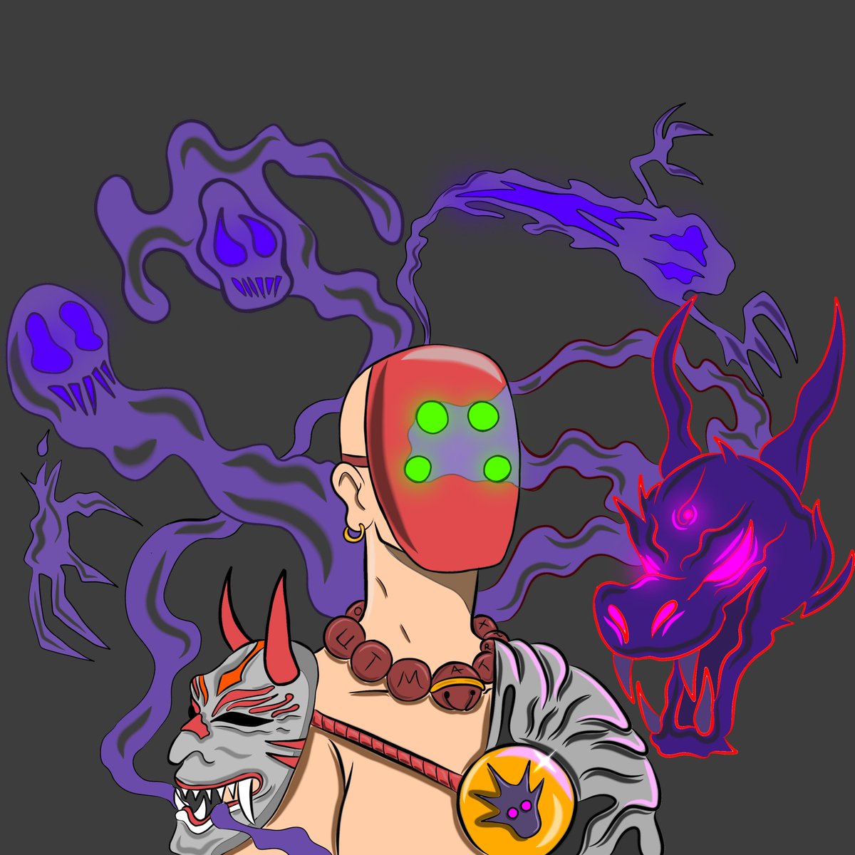 The nameless monk 
He keep the souls of the people he kileed  and continue to haunt others
@outmatrixxx