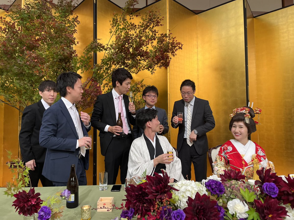 Hisa_ymd1006's tweet photo. お日柄もよく、ええ式でございました。 https://t.co/vlOsR2NoR3
