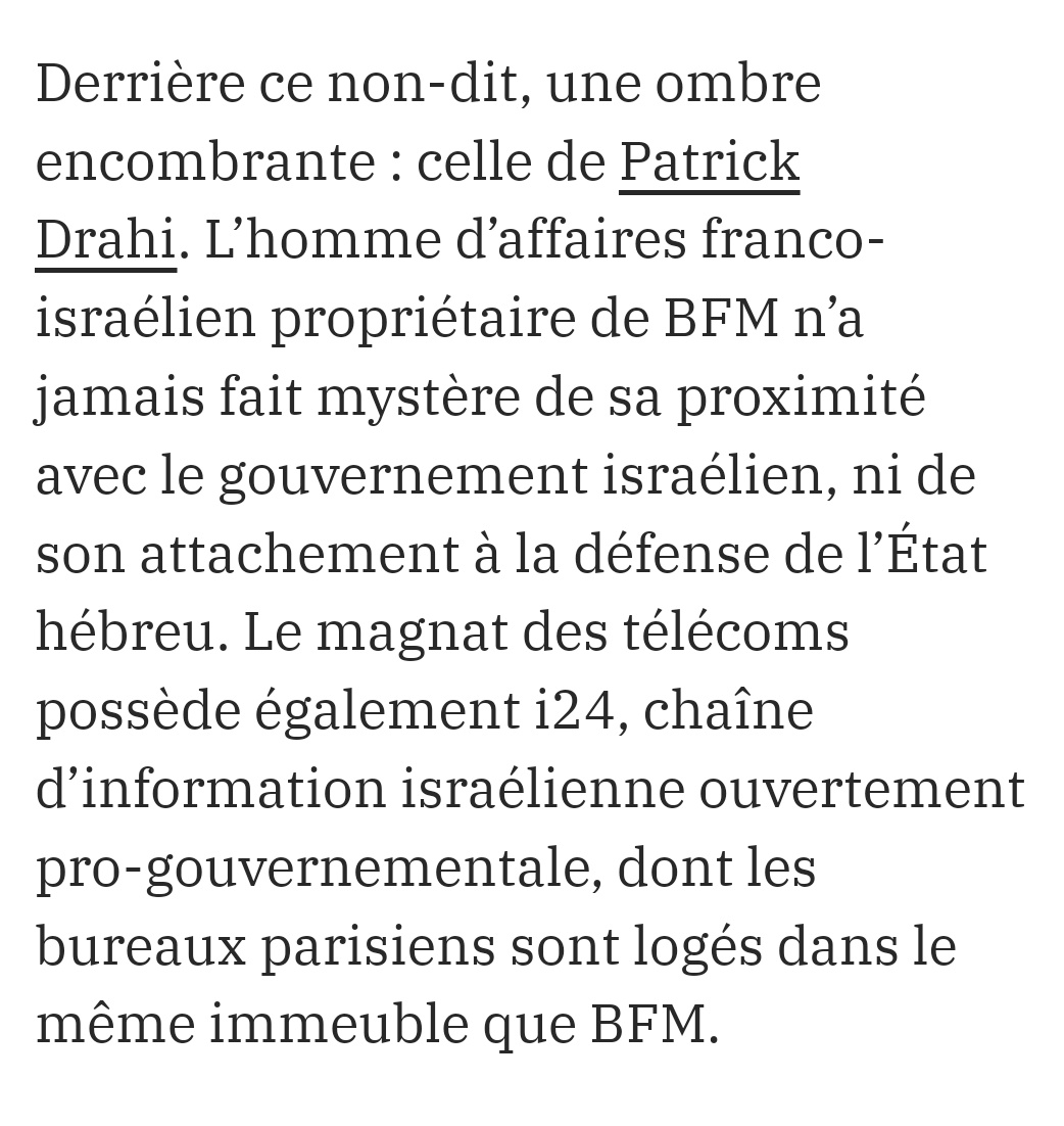 Brevesdepresse's tweet image. ⚡🇨🇵INFO -Le traitement déséquilibré en faveur d'Israël, le non-dit Drahi, l’ombre d’I24 News, le mot "colon" qui disparaît à l'antenne, le cas Julien Bahloul... La couverture du conflit israélo-palestinien provoquent des remous au sein de #BFMTV.  (Blast) blast-info.fr/articles/2023/…