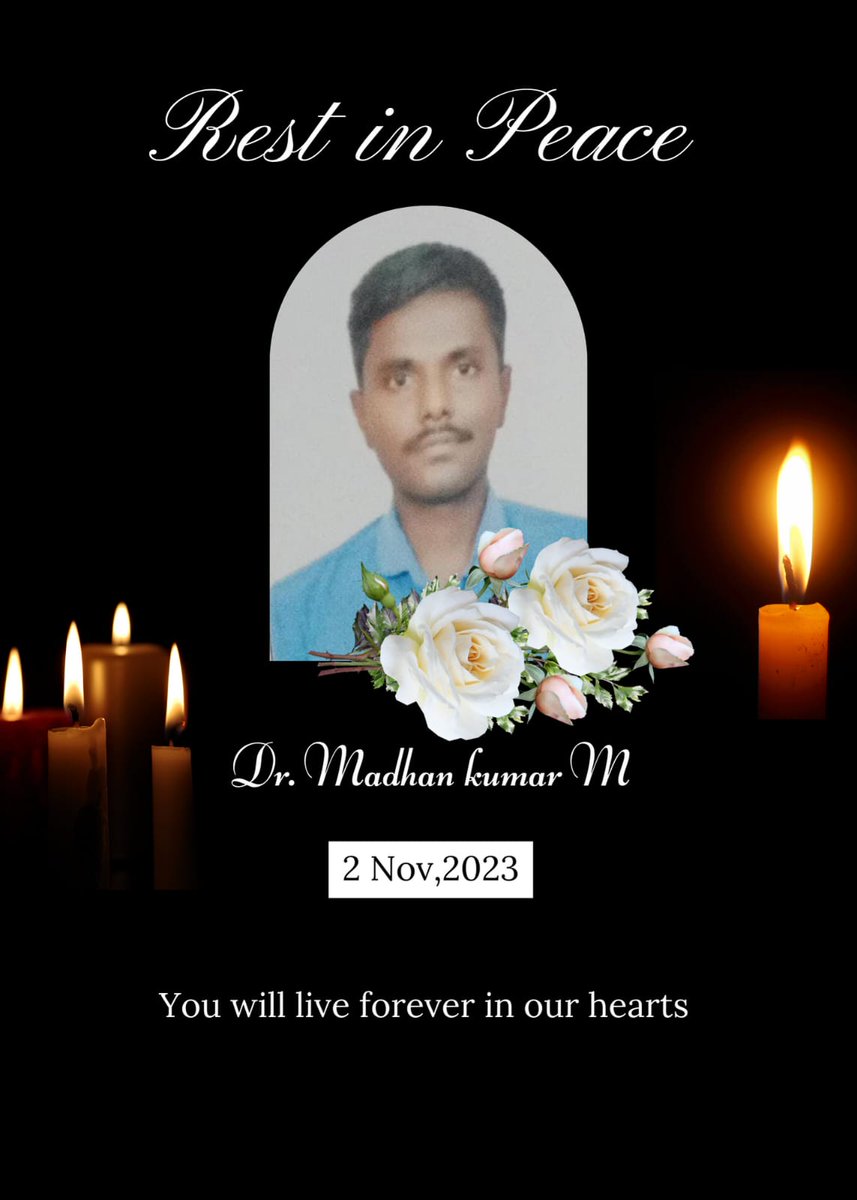 mdselim2k19's tweet image. It's hard to accept that our society has lost one of the most humble doctors, Dr. Madhan Kumar M.. May his soul rest in peace.🙏 #backdays
