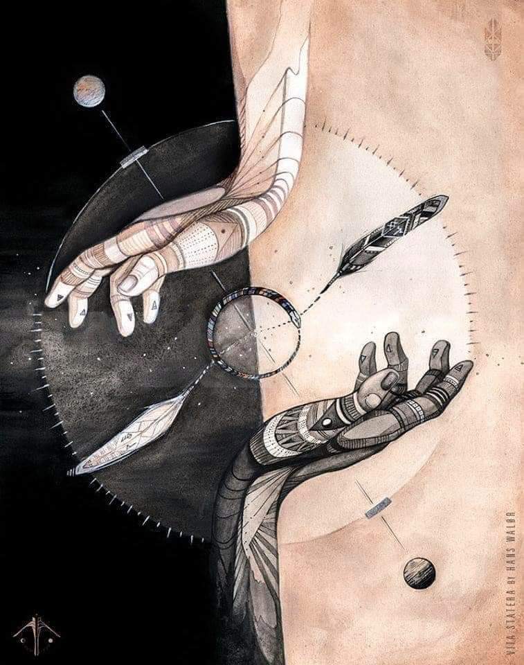 “I know that what you call 'God' really exists, but not in the form you think; God is primal cosmic energy, the love in your body, your integrity, and your perception of the nature in you and outside of you.”

― Wilhelm Reich

Art • “Vita Statera - Balance of Life” by Hans Walør