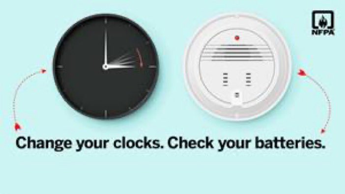 On Sunday, Nov 5th, Daylight Savings Time ends at 2am, so get ready to put your clocks back and change your batteries.