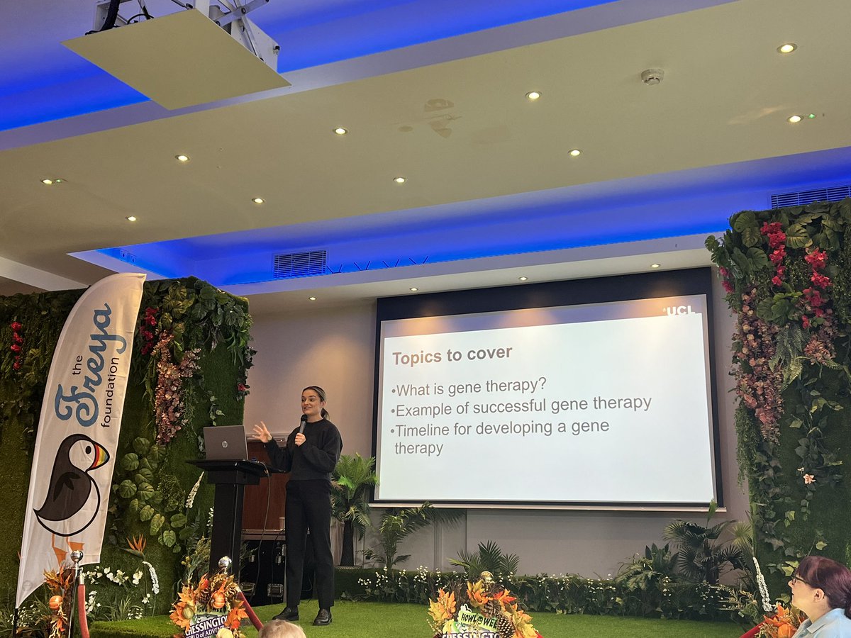 Raj Karda (@dr_rkarda) on Twitter photo Brilliant talk on “Gene therapy for neurological disorders” at <a href="/Freyafoundation/">The Freya Foundation</a> <a href="/AnnaKeeganUCL/">Anna Keegan</a> <a href="/UCL_IfWH/">UCL EGA Institute for Women's Health</a> <a href="/_BSGCT/">BSGCT</a> ⭐️🧬 Brilliant talk on “Gene therapy for neurological disorders” at <a href="/Freyafoundation/">The Freya Foundation</a> <a href="/AnnaKeeganUCL/">Anna Keegan</a> <a href="/UCL_IfWH/">UCL EGA Institute for Women's Health</a> <a href="/_BSGCT/">BSGCT</a> ⭐️🧬