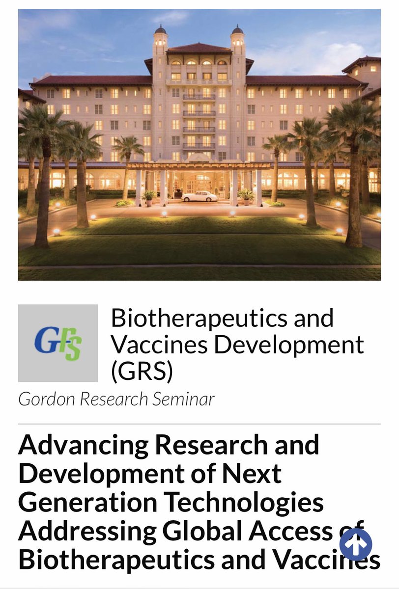 For all trainees and young investigators: Please submit an abstract to be considered for poster or oral presentation at GRS immediately followed by GRC by December 10. grc.org/biotherapeutic…