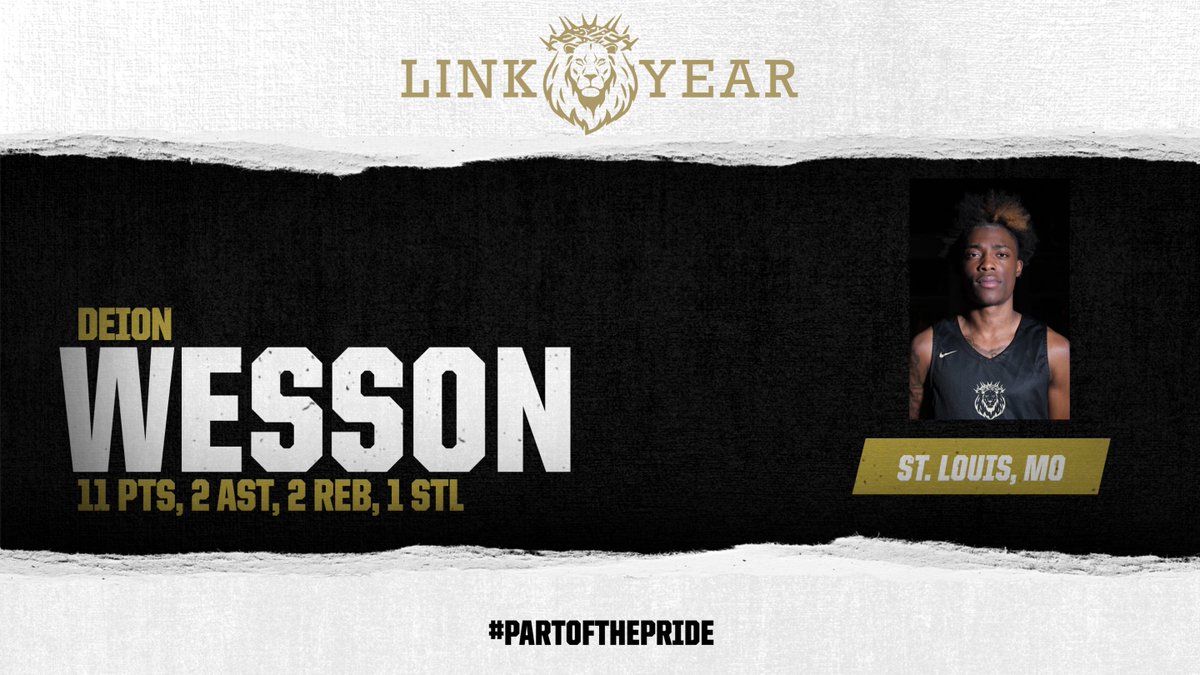 Link Year Gold Wins ‼️

The Lions defeated Moberly 104-100 ✅

Deion Wesson finished with 11 points, 2 assists, 2 rebounds, and 1 steal

#PartOfThePride 🦁