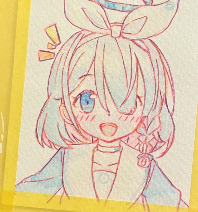 アロナちゃん色塗りできた〜‼ 