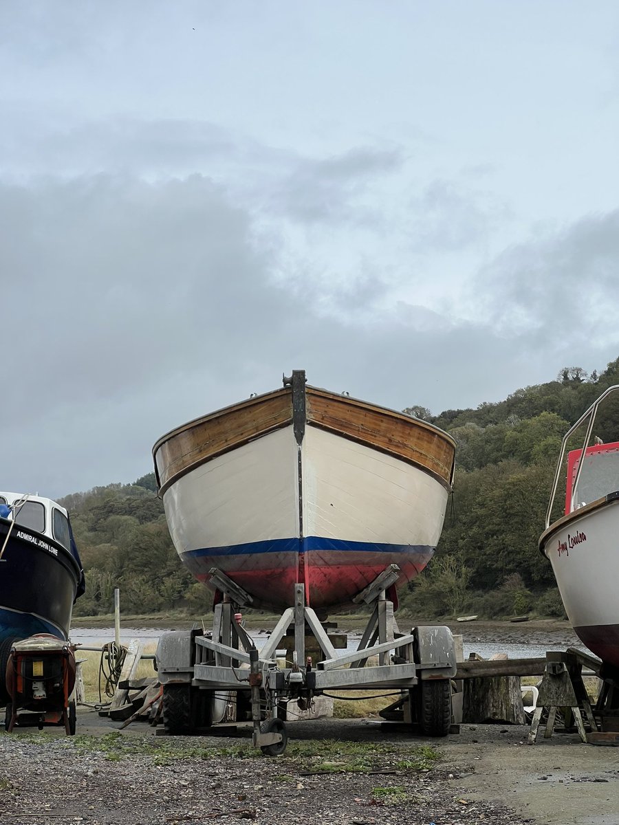 Ethel Maud has also arrived for some rejuvenation and sharpening up #BoatBuilding 
#Craft #Tradition
