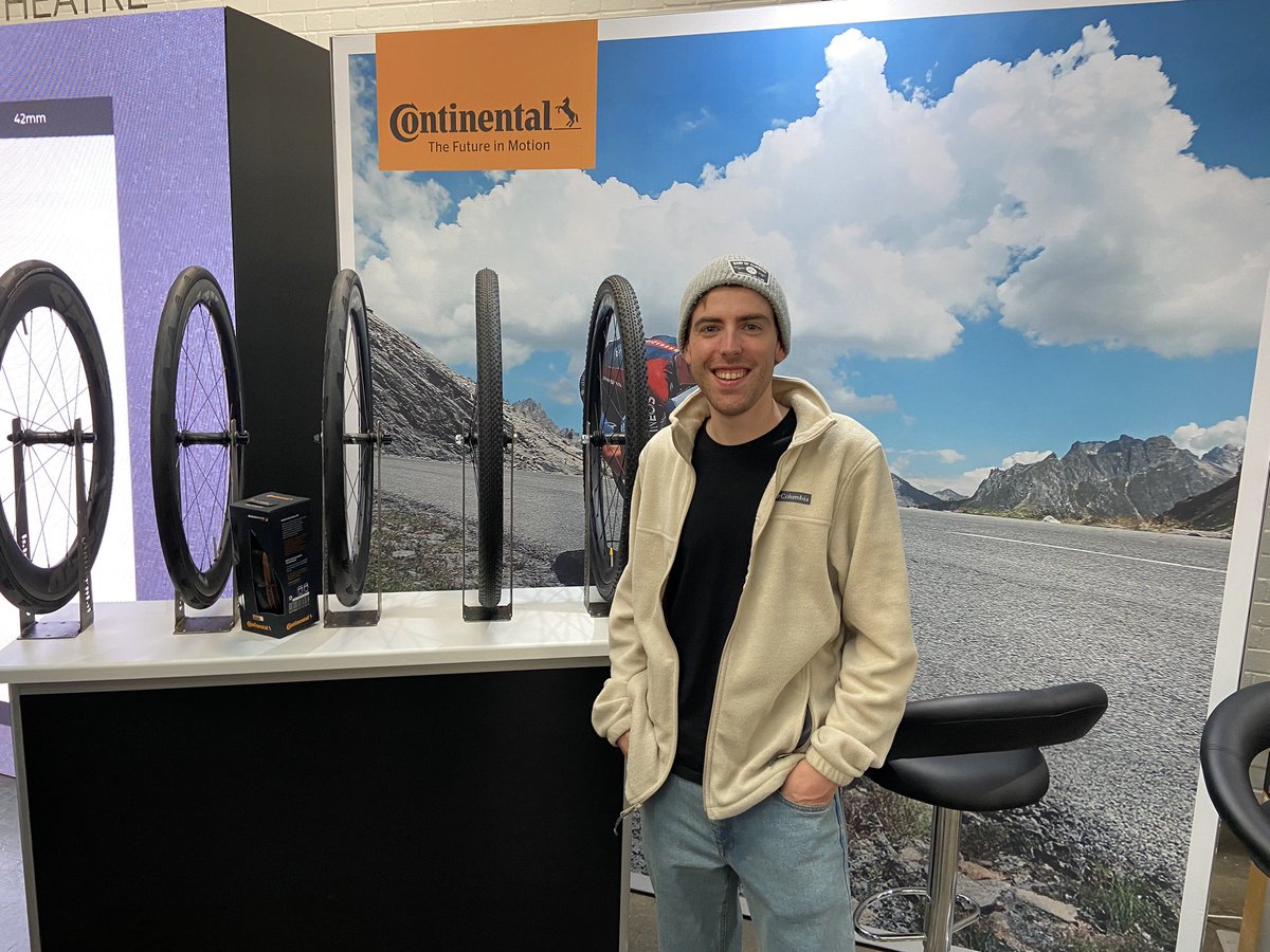 Cambrian Bicycle Tyres (@bicycletyres) on Twitter photo Nice to catch up with hill-climb supremo Ed Laverack at Rouleur Live today.
Ed’s been competing on our <a href="/ContiTyres/">Conti Bike Tyres</a> GP5000 TT TR tyres this season and the feedback is good!
👏
Check out his YouTube channel: youtube.com/@edlaverack
#GP5000
#BlackChili
#GetTheGrip Nice to catch up with hill-climb supremo Ed Laverack at Rouleur Live today.
Ed’s been competing on our <a href="/ContiTyres/">Conti Bike Tyres</a> GP5000 TT TR tyres this season and the feedback is good!
👏
Check out his YouTube channel: youtube.com/@edlaverack
#GP5000
#BlackChili
#GetTheGrip