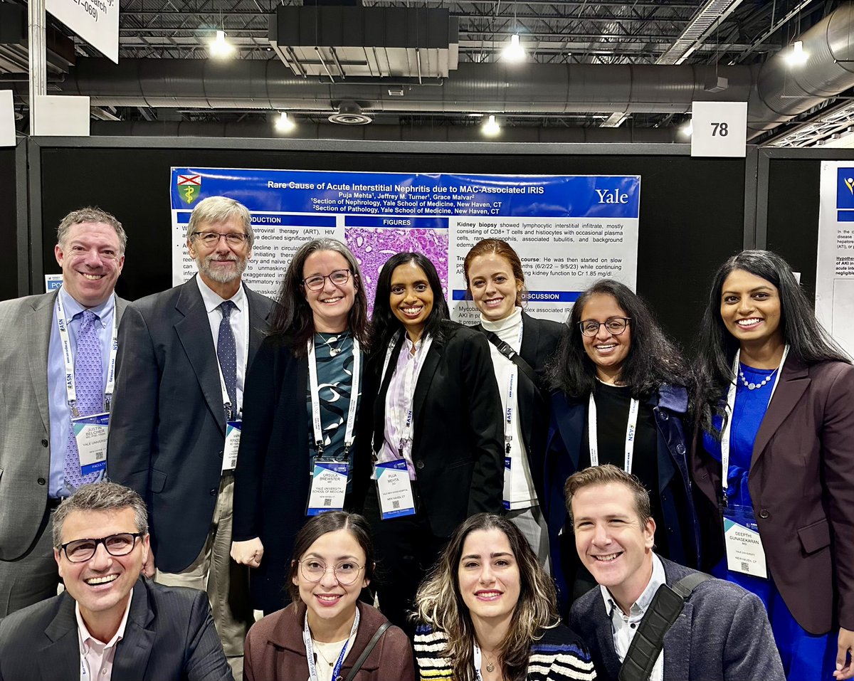 Yale Internal Medicine (@yaleimed) on Twitter photo All smiles from the <a href="/YaleNephrology/">Yale Nephrology</a> group at #KidneyWk 😊 All smiles from the <a href="/YaleNephrology/">Yale Nephrology</a> group at #KidneyWk 😊