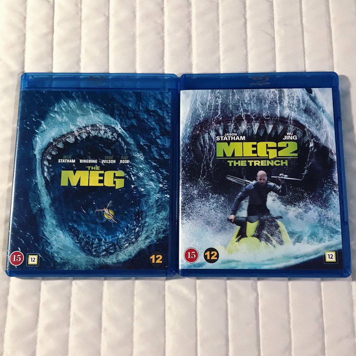 Time to watch 'The Meg' (2018) followed by the sequel 'Meg 2: The Trench' (2023) on Blu-ray. Fun monster movies starring Jason Statham. 🎥🎞

#TheMeg #MegMovie #Meg2 #Meg2TheTrench #JasonStatham #horror #monstermovie #naturalhorror #sharkmovie #bluray #cultmovie