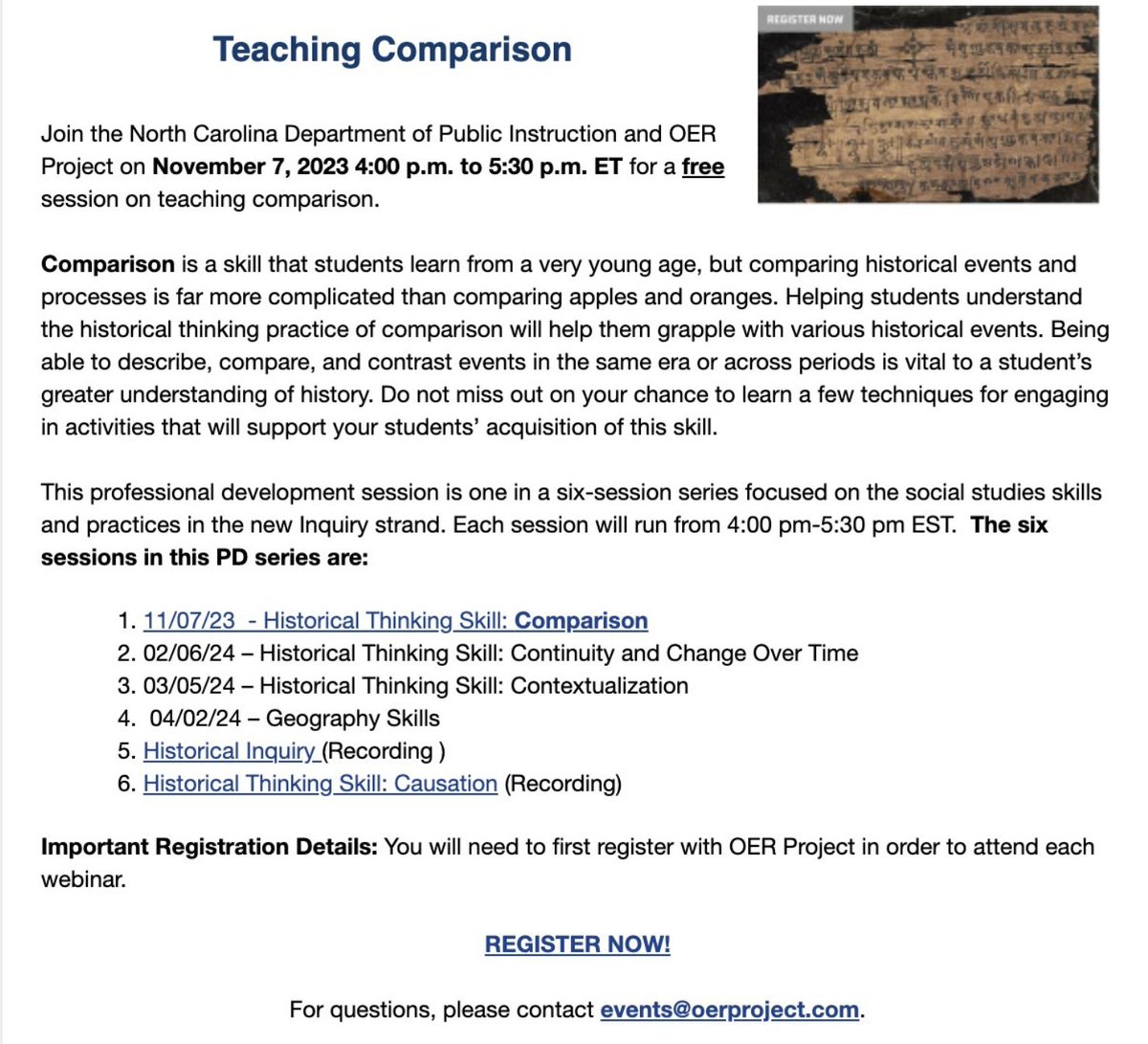 NCDPI Social Studies tweet media