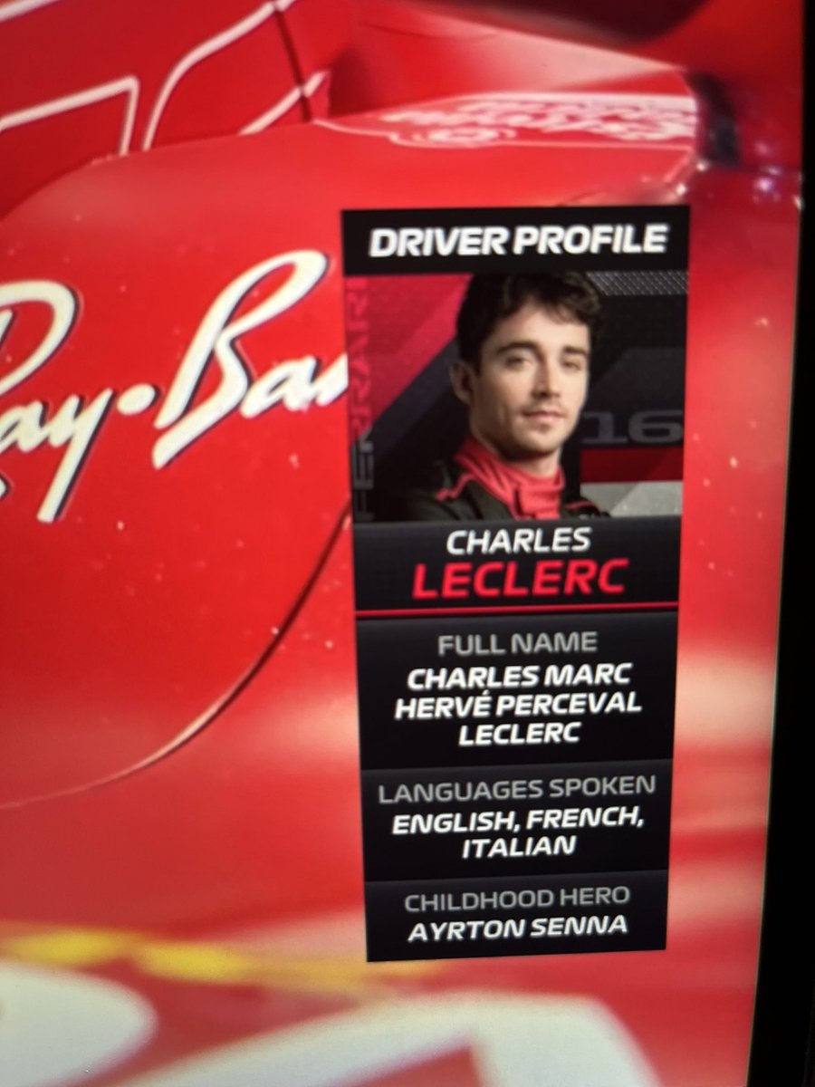 checkeredf1ag's tweet photo. It should just say lord perceval

#Ferrari #Formula1 #F1 #BrazilGP #CharlesLeclerc https://t.co/hi3Qvut37W