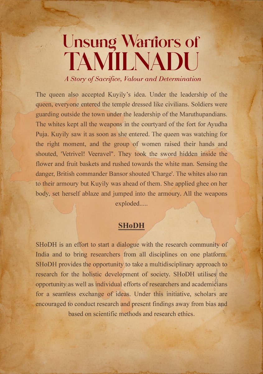 The karyakarta’s of <a href="/SHoDHBharat/">SHoDH</a> South T.N presented a book 
“Unsung Warriors of  #TamilNadu - A story of Sacrifice, Valour &amp; Determination” to the The Tamil Nadu governor hon. Shri R.N. Ravi 

The book covers the  #UnsungHeros like kuyily, Krishnammal, Asalambikai. 

<a href="/ABVPVoice/">ABVP</a>