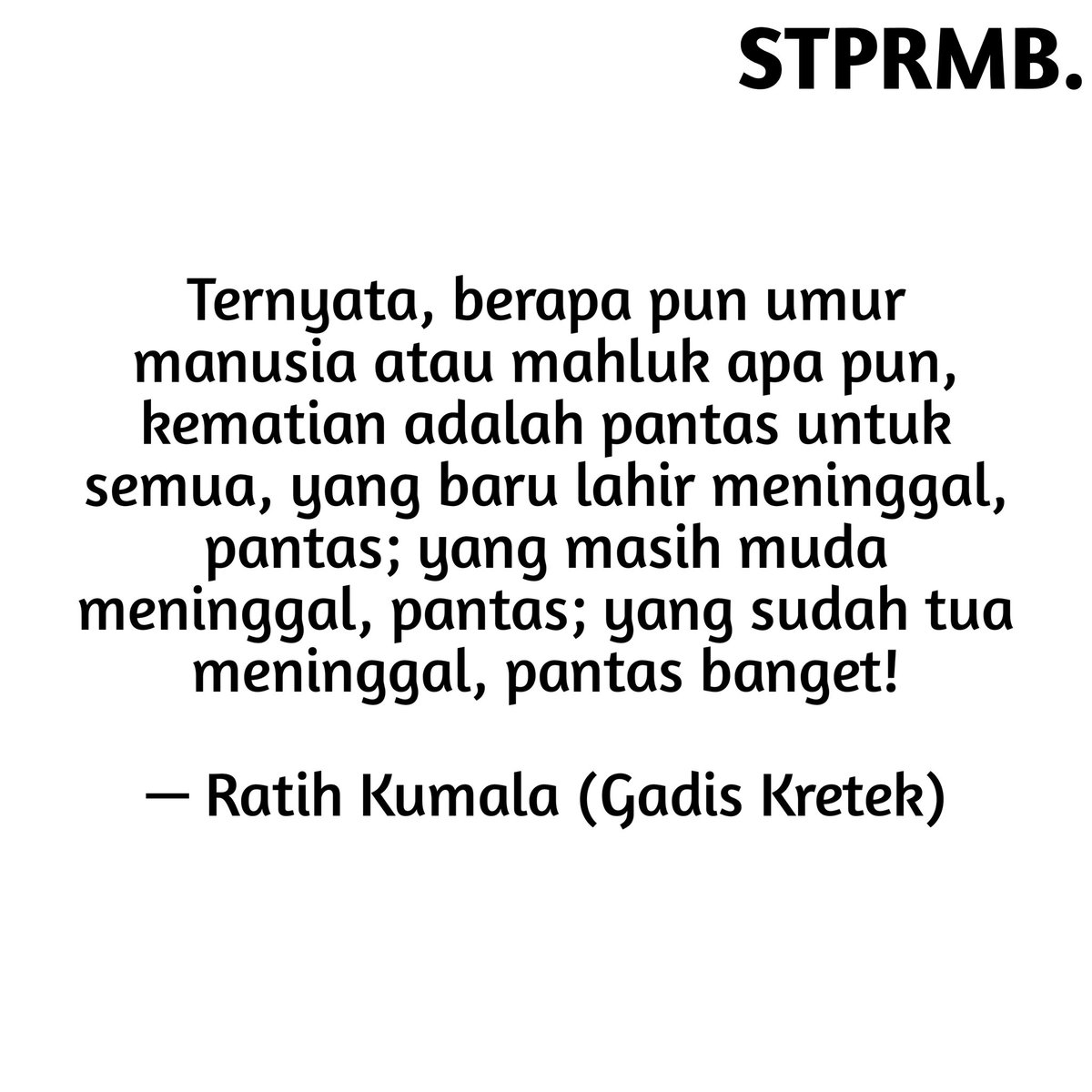 SetapakRimba's tweet photo. Gadis Kretek Ratih Kumala
#gadiskretek https://t.co/1OCnWMedkC