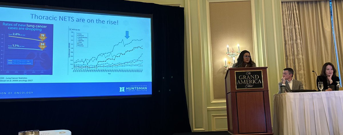 @NANETS1 #SLC has started! Awesome overviews about GI and Lung NETs @PamelaKunzMD and @Sonampuri ! Big thank you from @marklewismd @Intermountain and I @huntsmancancer @UofUHealth