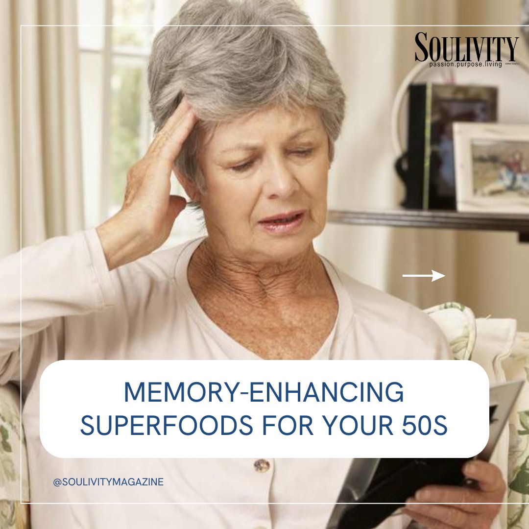 SoulivityM's tweet image. Unearth the incredible potential of nature&apos;s brain boosters. These superfoods are your allies for maintaining mental sharpness and vibrancy well into your 50s and beyond.

#MemoryEnhancement #BrainHealth #SuperfoodsFor50s #SharperMind #CognitiveFunction
#HealthyAging