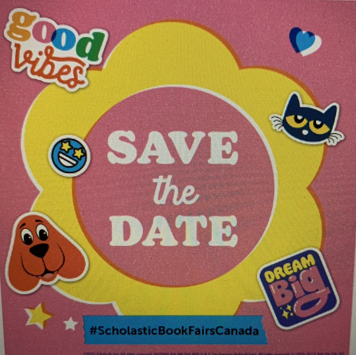 SJPIILibrary's tweet image. Save the date!! Our school&apos;s Scholastic Book Fair is coming back Nov. 20-24!! Discover new and bestselling titles coming
right to our school. Bonus: Every purchase supports our Library Learning Commons and helps to keep kids reading! 
#mybookfair 
@SJPIIOakville  @scholasticCDA