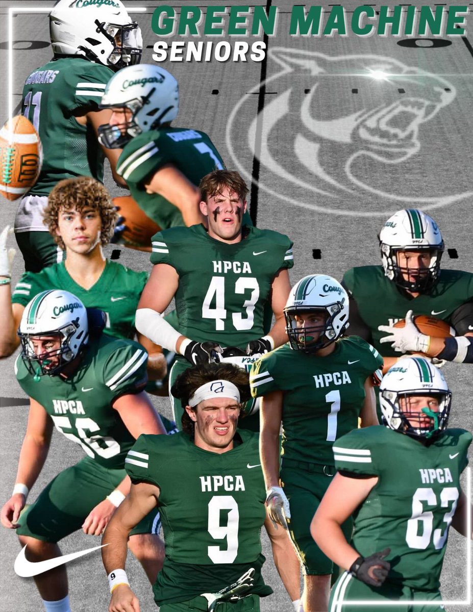 🏈 Schedule this week (11/6-11/20)

M: Film @ Lunch/After school 3-530
T: 315-530pm (SHELL)
W: 315-530pm (SHELL)
TH: 315-445pm (HELMETS)

F: Semi-Finals vs Trinity Christian @ 7pm 

Home playoff game! 
Bring all family &amp; friends!
Pack the house!!!

Go Cougars!

#PAVEtgeWAY
#BFT