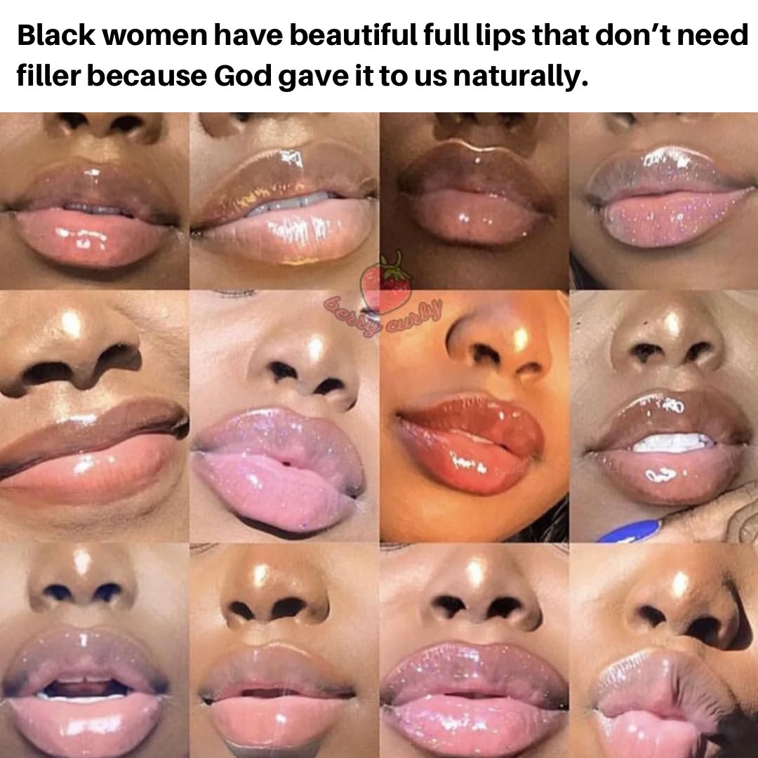 Black, Beautiful, & Blessed on X: "I remember being teased about my lips when I was younger. Now people pay to have what I have. I'm thankful for full lips and thicker