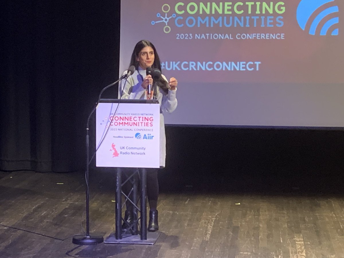 Moving onto diversity in radio - as we hear from @awazfm’s @rupamooker - last year’s Female Presenter of the Year at the @CommRadioAwards #UKCRNConnect